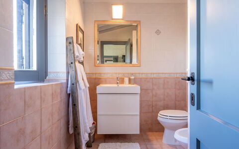 Il Querceto: Bagno, Idraulico Fixture, Pavimentazione, Toilet Seat, Gabinetto, Pavimento, Interior Design, Lavandino Del Bagno, Lavello, Mobiletto Del Bagno