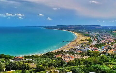Appartamenti Della Rosa Seaside Abruzzo: Blu, Corpo D'Acqua, Costa, Orizzonte, Costiera E Morfologie Oceanic, Mare, Spiaggia, Oceano, Riva, Baia