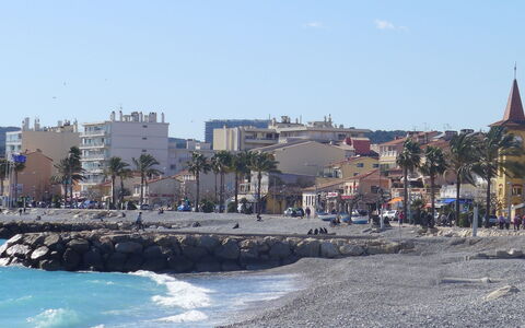 Cagnes Provencal: Costa, Spiaggia, Mare, Costiera E Morfologie Oceanic, Riva, Vacanza, Oceano, Sabbia, Attrazione Turistica