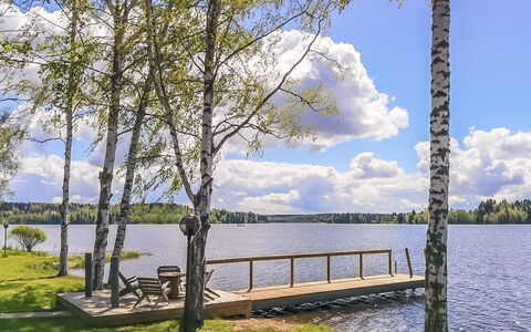 Villa Onnela: Banca, Lago, Serbatoio, Shade, Giardino, Riva, Prato, Dock, Boardwalk, Passerella