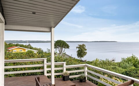 Gesine - 50M to the Fjord: Legna, Portico, Deck, Balcone, Latifoglie, Villetta, Shade, Plank, Corrimano, Color Legno