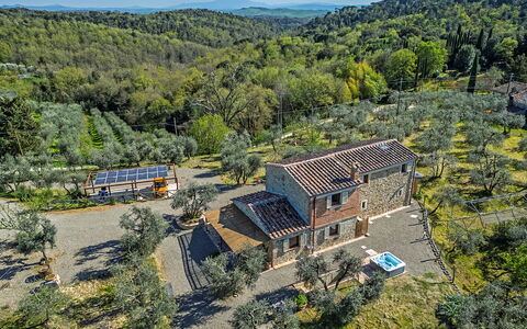 Marielena Authentic Chianti Retreat: Panoramic Vie: Casa, Casa, Area Rurale, Paesaggio, Villetta, Tetto, Lotto, Estate, Villaggio