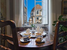 Elegant Suite: Florence Apartment with View on Med