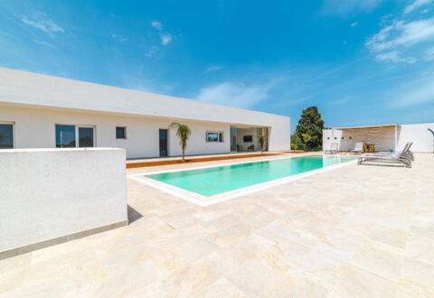 Villa Donnosanto a 5 Minuti Da Spiaggia. Ostuni 10: Calcestruzzo, Design, Piscina, Piastrella