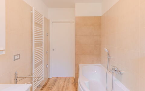 Dro 100: Pavimentazione, Bagno, Pavimento, Parete, Idraulico Fixture, Interior Design, Legna, Idraulico, Vasca Da Bagno, Rubinetto