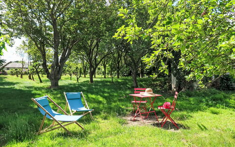 Gwenn Tiny House: Mobilia, Mobili Da Esterno, Estate, Giardino, Sedia Pieghevole, Prato, Groundcover, Primavera, Sedia