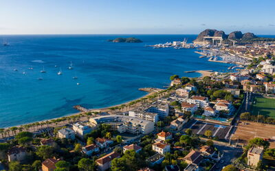 La Ciotat 28: Acqua, Corpo D'Acqua, Costa, Visione Globale, Costiera E Morfologie Oceanic, Mare, Città, Fotografia Aerea, Orizzonte, Paesaggio