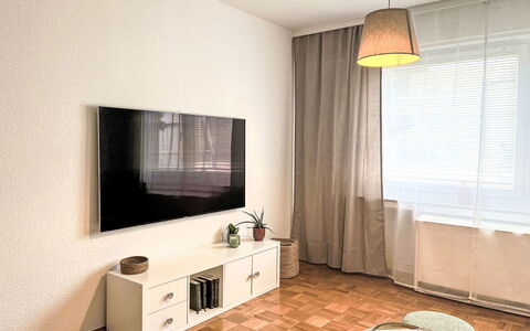 Apartment Magdalena: Mobilia, Interior Design, Pavimentazione, Parete, Pavimento, Legna, Camera, Soggiorno, Illuminazione, Televisione