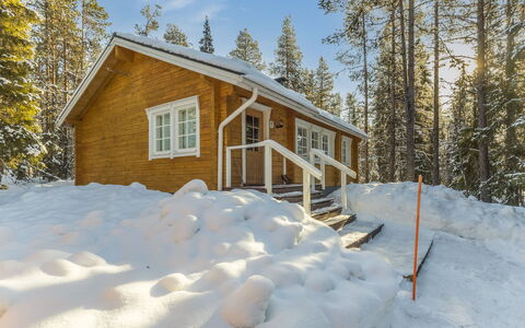 Jerisrannantie 7: Legna, Villetta, Neve, Casa, Inverno, Casa, Congelamento, Log Cabin, Larice