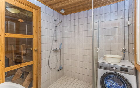 Jerisrannantie 7: Legna, Villetta, Log Cabin, Foresta, Capannone, Edifici Giardino, Larice, Woodland, Color Legno