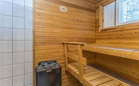 Jerisrannantie 7: Legna, Villetta, Log Cabin, Foresta, Capannone, Edifici Giardino, Larice, Woodland, Color Legno