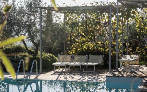Il Canto Del Maggio: Piscina, Mobili Da Esterno, Ricorrere, Materiale Composito, Shade, Eco Hotel, Lettino, Backyard, Sedia, Landscaping