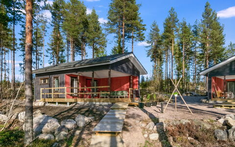 Järven Idylli: Legna, Villetta, Casa, Log Cabin, Legname, Raccordo, Latifoglie, Materiali Naturali, Edifici Giardino, Capanna