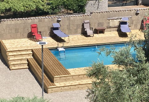 Villa Ginevra: Piscina, Legna, Mobili Da Esterno, Materiale Composito, Lettino, Tempo Libero, Shade, Giardino, Ricorrere, Color Legno