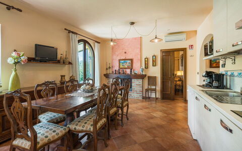 Casale La Canigiana, House, Pool, San Miniato: Mobilia, Interior Design, Pavimentazione, Legna, Sala Da Pranzo, Cucina & Sala Da Pranzo Tavolo, Soffitto, Tavolo, Pavimento, Sedia