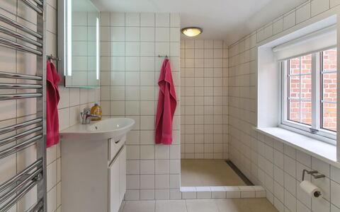 Henrieke - 10Km from the Sea: Parete, Pavimentazione, Idraulico Fixture, Interior Design, Pavimento, Idraulico, Bagno, Rubinetto, Lavello, Piastrella