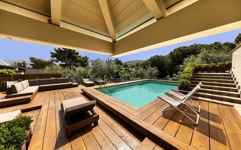 Villantonella: Piscina, Legna, Ricorrere, Architettura, Eco Hotel, Shade, Deck, Materiale Composito, Mobili Da Esterno, Latifoglie