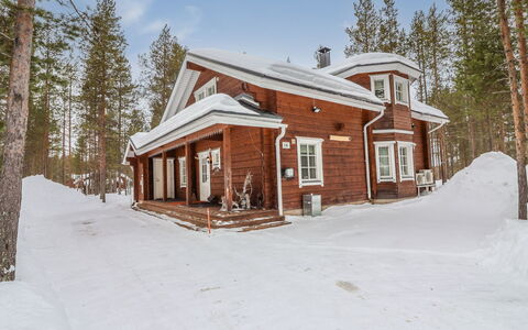 Villa Kätkänkierros: Legna, Villetta, Log Cabin, Foresta, Capannone, Edifici Giardino, Larice, Woodland, Color Legno