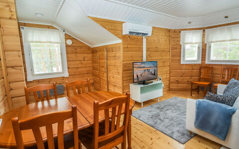 Villa Kätkänkierros: Legna, Villetta, Log Cabin, Foresta, Capannone, Edifici Giardino, Larice, Woodland, Color Legno