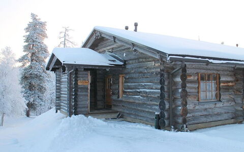 Sokosti - Puilakka 1: Legna, Neve, Inverno, Villetta, Congelamento, Casa, Log Cabin, Larice, Raccordo