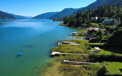 Haus Direkt am Ossiacher See: Acqua, Geografia Montane, Corpo D'Acqua, Risorse Idriche, Montagna, Alveo, Collina, Highland, Paesaggio, Costiera E Morfologie Oceanic