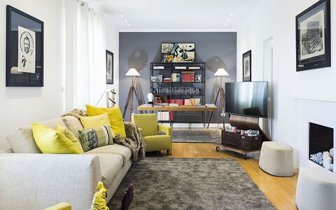 Penthouse: Mobilia, Interior Design, Divano, Pavimentazione, Pavimento, Parete, Soggiorno, Camera, Casa, Appartamento