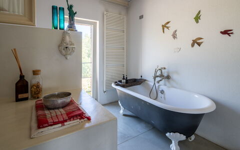 Villa Poggio Zucchino, Pool, Wellness, Piacenza: Interior Design, Idraulico Fixture, Illuminazione, Pavimentazione, Mobilia, Vasca Da Bagno, Pavimento, Casa, Bagno, Camera