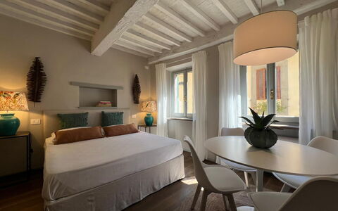 Guelfa 60: Mobilia, Interior Design, Parete, Camera Da Letto, Pavimentazione, Letto, Camera, Soffitto, Casa, Pavimento