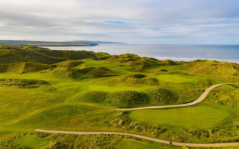 Ballybunion(Tr4) Hc No 21: Collina, Highland, Costa, Pascolo, Terreno, Costiera E Morfologie Oceanic, Mare, Promontorio, Fell, Pascolo