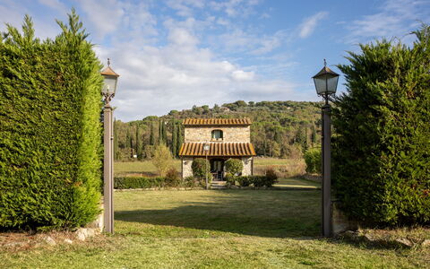 La Casina Honeymoon Cottage, Badia Agnano: Arbusto, Giardino, Landscaping, Agriturismo, Hacienda, Hedge