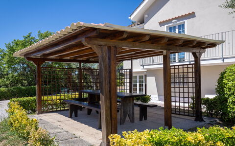 Enda: Legna, Gazebo, Padiglione, Giardino, Shade, Struttura Esterna, Pergola, Mobili Da Esterno, Landscaping