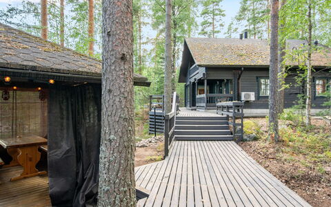 Susiranta: Legna, Deck, Villetta, Latifoglie, Plank, Log Cabin, Shade, Portico, Materiali Naturali, Struttura Esterna