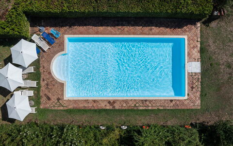 Mulino di Carpineto with Pool Gaiole in Chianti: Piscina, Blu, Materiale Composito, Ricorrere, Terme, Hotel, Hacienda, Mobili Da Esterno, Villa, Giochi D'Acqua