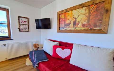 Weerberg 1: Mobilia, Interior Design, Casa, Camera, Lancia Cuscino, Appartamento, Cuscino, Divano, Cuscino, Cornice
