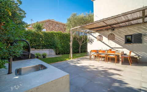 Can Popi: Materiale Composito, Mobili Da Esterno, Giardino, Shade, Backyard, Piscina, Landscaping, Calcestruzzo, Estate, Sedia