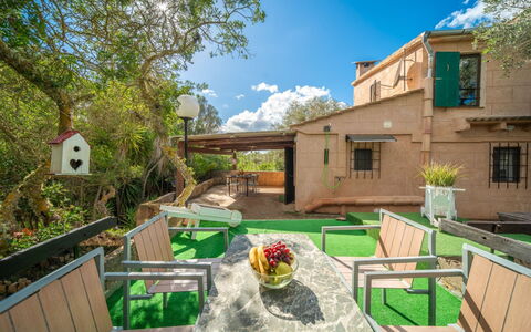Sa Torreta: Casa, Giardino, Estate, Backyard, Landscaping, Hacienda, Cortile, Shade, Eco Hotel, Villa