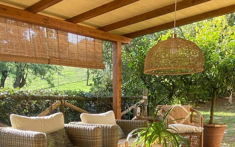 Podere la Botte, Pool, Lari: Legna, Di Vimini, Mobilia, Mobili Da Esterno, Shade, Vaso Di Fiori, Soffitto, Materiali Naturali, Color Legno, Giardino
