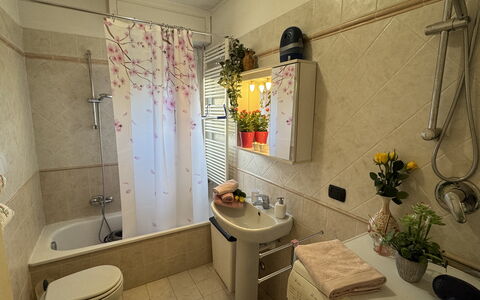 Al Civico 80: Idraulico Fixture, Bagno, Interior Design, Pavimentazione, Pavimento, Lavandino Del Bagno, Lavello, Rubinetto, Idraulico, Illuminazione