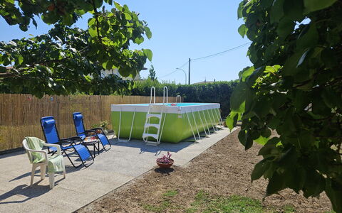 Villa Lory: Blu, Piscina, Materiale Composito, Tempo Libero, Shade, Giardino, Mobili Da Esterno, Backyard, Plastica, Landscaping