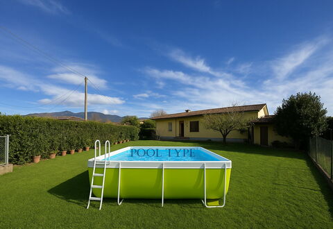 Villa Lory: Piscina, Materiale Composito, Tempo Libero, Shade, Backyard, Giardino, Prato, Cortile, Ricorrere, Erba Sintetica
