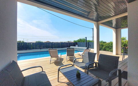 Villa Dune: Piscina, Architettura, Materiale Composito, Shade, Ricorrere, Mobili Da Esterno, Eco Hotel, Deck, Hotel, Piastrella
