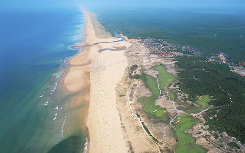 Villa Dune: Costa, Costiera E Morfologie Oceanic, Mare, Spiaggia, Sabbia, Riva, Oceano, Baia, Fotografia Aerea