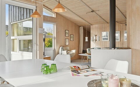 Yma - 250M from the Sea: Interior Design, Soffitto, Pavimento, Pavimentazione, Cucina & Sala Da Pranzo Tavolo, Lampada, Camera, Sala Da Pranzo, Sedia, Soggiorno