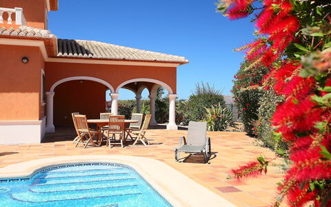 Villa Corona: Proprietà, Costruzione, Casa, Piscina, Immobiliare, Hacienda, Villa, Vacanza, Azzurro, Estate