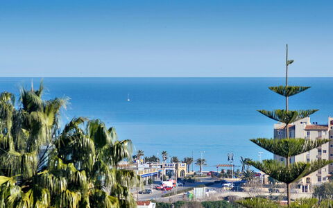 Arborcer: Cielo, Blu, Vegetazione, Mare, Azzurro, Palma, Albero, Orizzonte, Vacanza, Cittadina