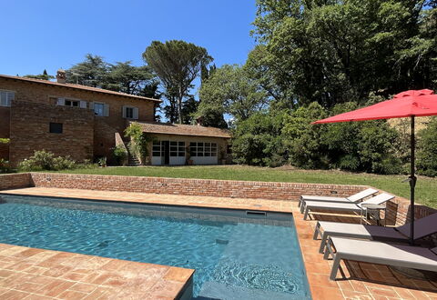 Casale Il Rondò, Private Pool, Città della Pieve: Piscina, Mobili Da Esterno, Mobilia, Ricorrere, Zona Residenziale, Lettino, Flagstone, Giochi D'Acqua, Giardino