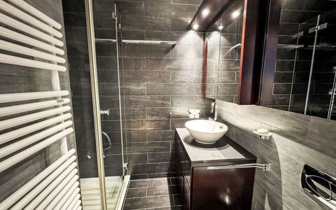 Zermatt 310: Idraulico Fixture, Pavimentazione, Bagno, Pavimento, Interior Design, Lavello, Idraulico, Rubinetto, Piastrella, Lavandino Del Bagno