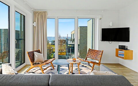 Penthouse Dümmerblick (619): Appartamento, Mobilia, Sedia, Pavimento In Legno, Balcone, Latifoglie, Cucina & Sala Da Pranzo Tavolo, Color Legno, Eco Hotel, Pianta Della Casa