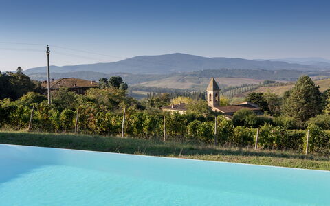 Podere Sangiovese, Pool and View in Chianti: Piscina, Eco Hotel, Hacienda, Ricorrere, Villa