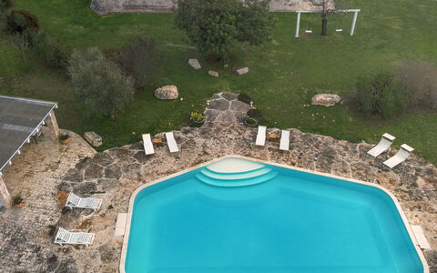 Trulli Experience, Pool, Monopoli: Piscina, Tempo Libero, Ricreazione, Vacanza, Mobili Da Esterno, Ricorrere, Flagstone, Villa, Hacienda, Giochi D'Acqua